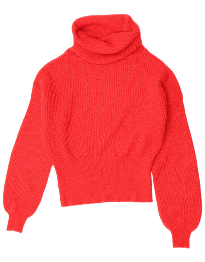 Kontatto Dame Rullehals Sweater UK 12 Medium Rød Akryl