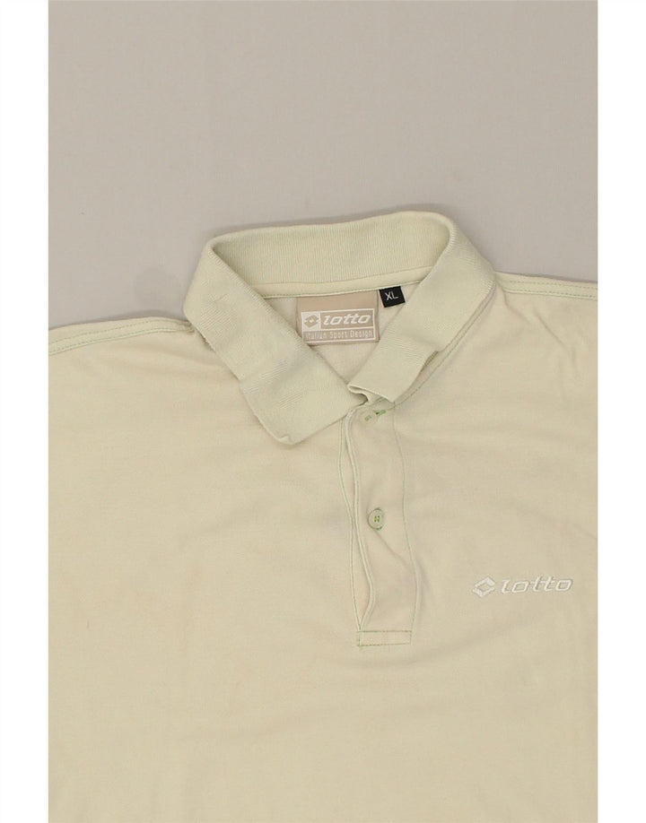 LOTTO Mens Polo Shirt XL Green Cotton | Vintage Lotto | Thrift | Second-Hand Lotto | Used Clothing | Messina Hembry 