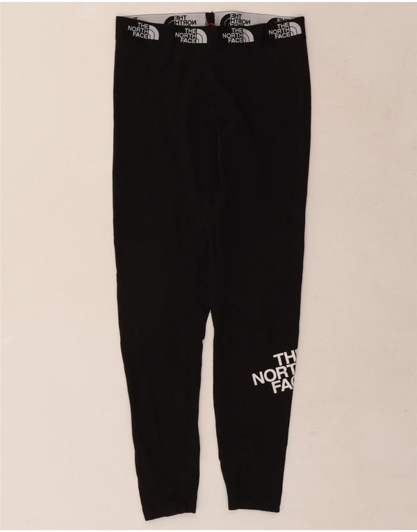 The North Face Kvinders Grafiske Leggings UK 12 Medium Sort Bomuld