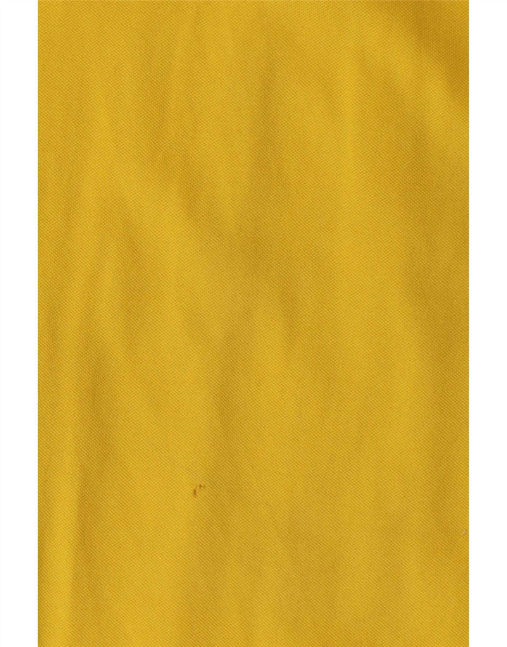 K-Way herre poloshirt mellem gul stribet bomuld