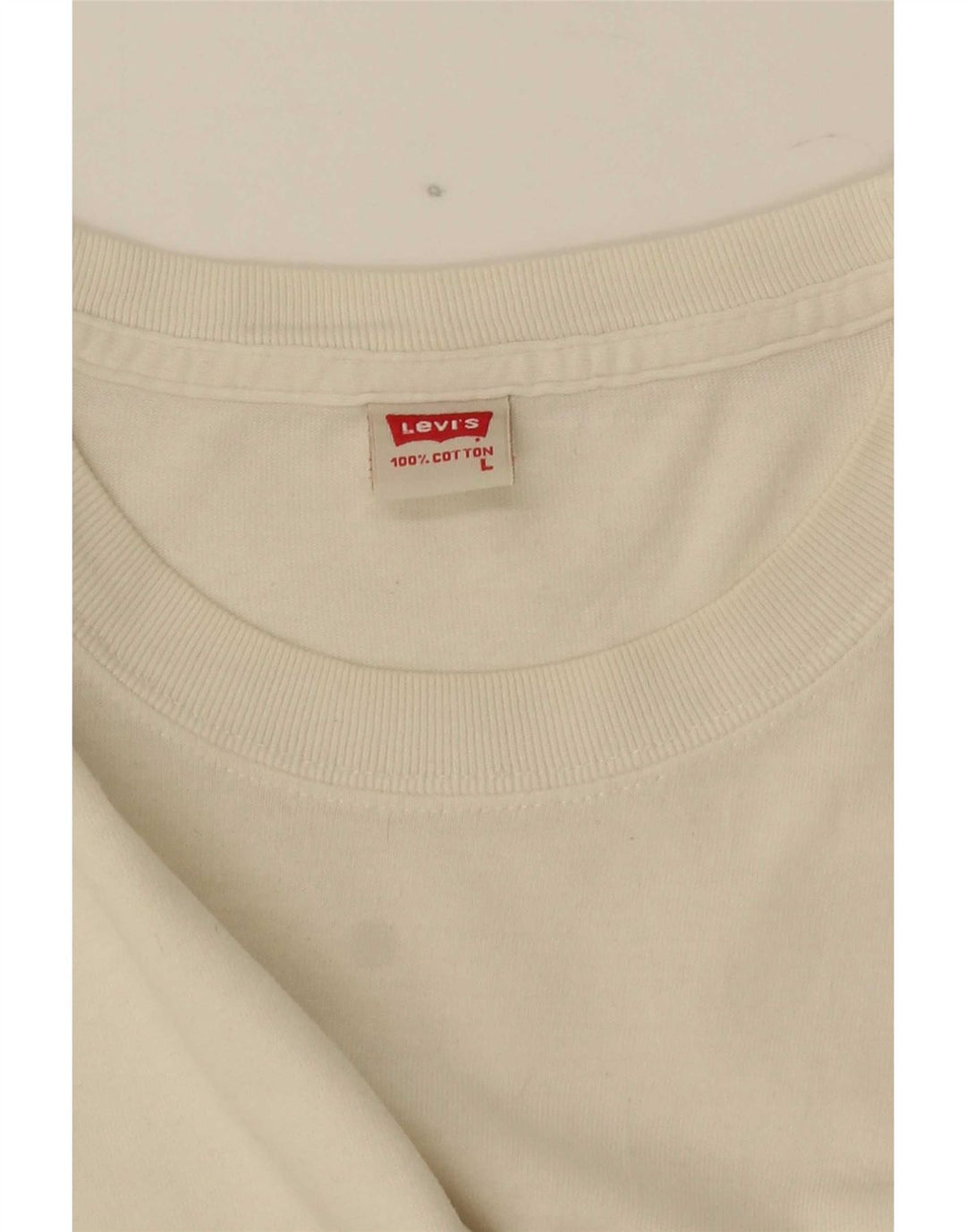 Levi's Herre Top Langærmet Stor hvid Bomuld