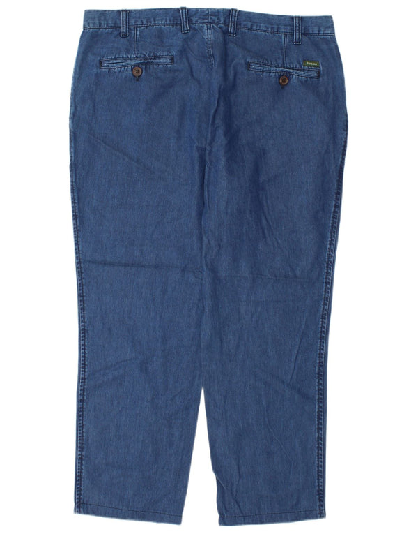 Barbour Dame Regular Fit Straight Jeans XL W36 L27 Blå Lyocell