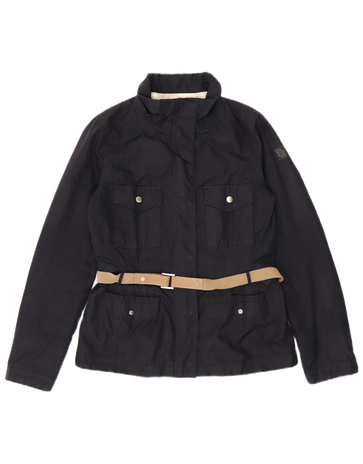 Marina Yachting Womens Utility Jacket IT 40 Small Navy Blue Polyester