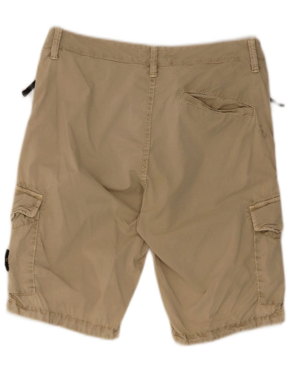 Stone Island Boys Cargo Shorts 13-14 år W32 Beige Bomuld