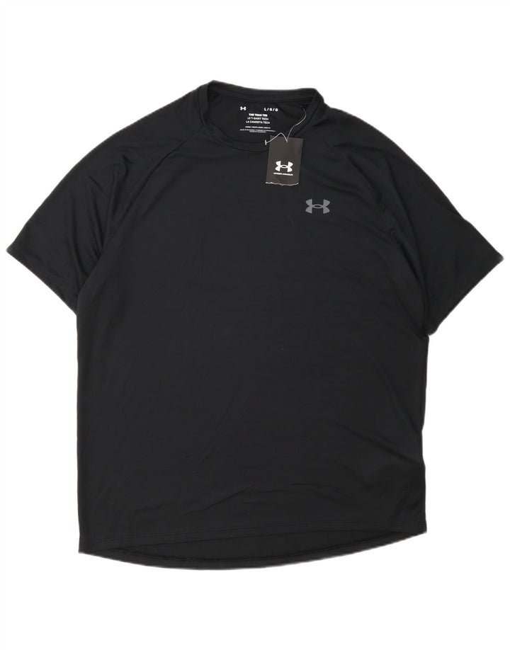 Under Armour Herre T-Shirt Top Stor Sort Polyester