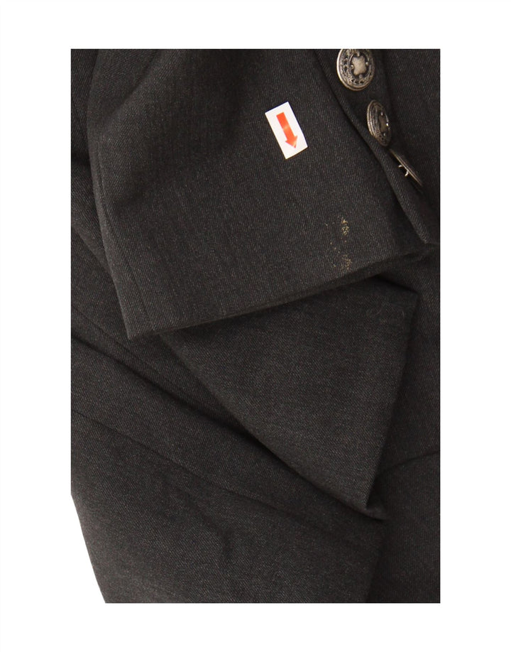 Byblos Dame Dobbeltradet Blazer Jacket IT 42 Medium Grey Uld