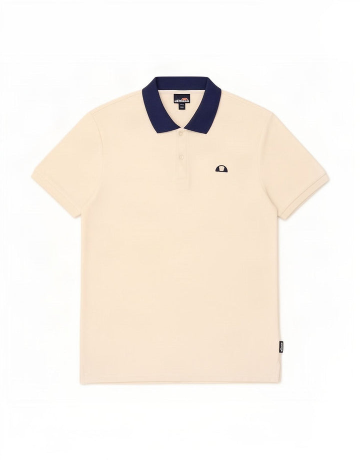 Ellesse Herre Polo Shirt Small Off White Bomuld