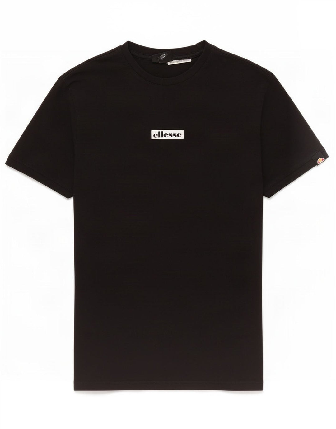 Ellesse Herre Grafisk T-Shirt Top Lille Sort Bomuld