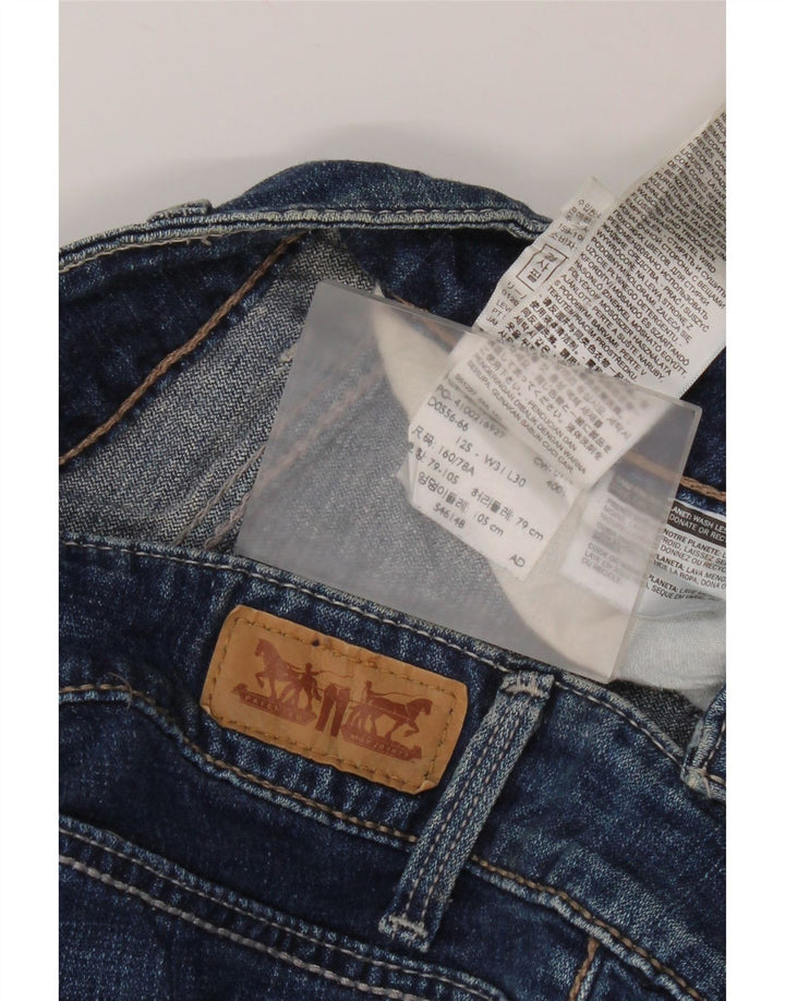 Levi's Womens Curvy Bootcut Jeans W31 L30 Blå bomuld