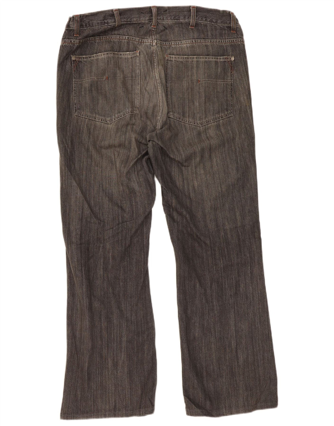 CALVIN KLEIN Herre Bootcut Jeans W36 L30 Sort Bomuld