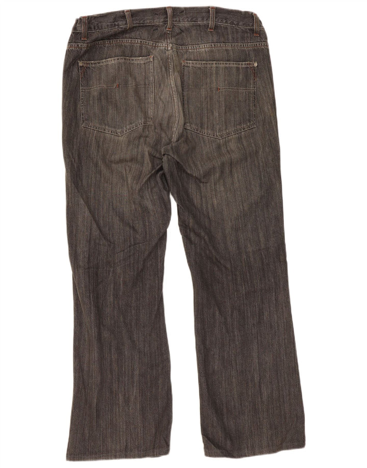 CALVIN KLEIN Herre Bootcut Jeans W36 L30 Sort Bomuld