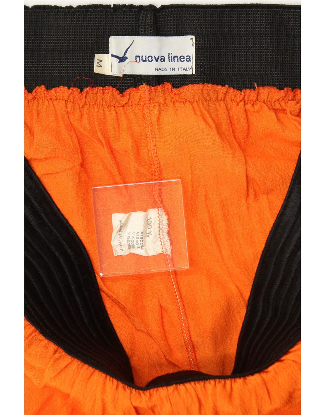 VINTAGE Womens Casual Shorts Medium W30  Orange Viscose Vintage Vintage and Second-Hand Vintage from Messina Hembry 