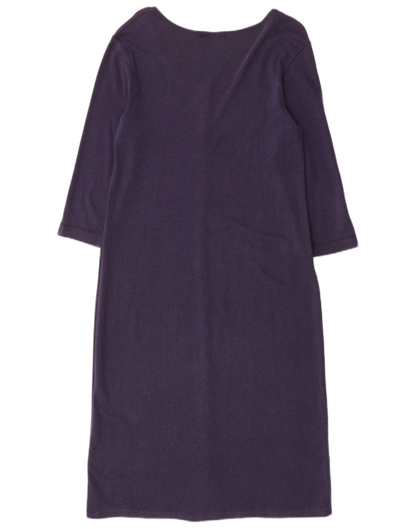 Ralph Lauren Dame Petite 3/4 ærmet Maxikjole UK 10 Small Navy Blue
