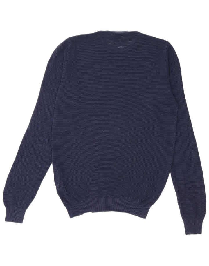 Brooksfield Herre rund hals sweater IT 46 lille marineblå bomuld