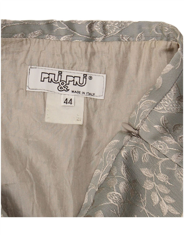 PIU & PIU Mininederdel til kvinder IT 44 Medium W28 Grå blomster