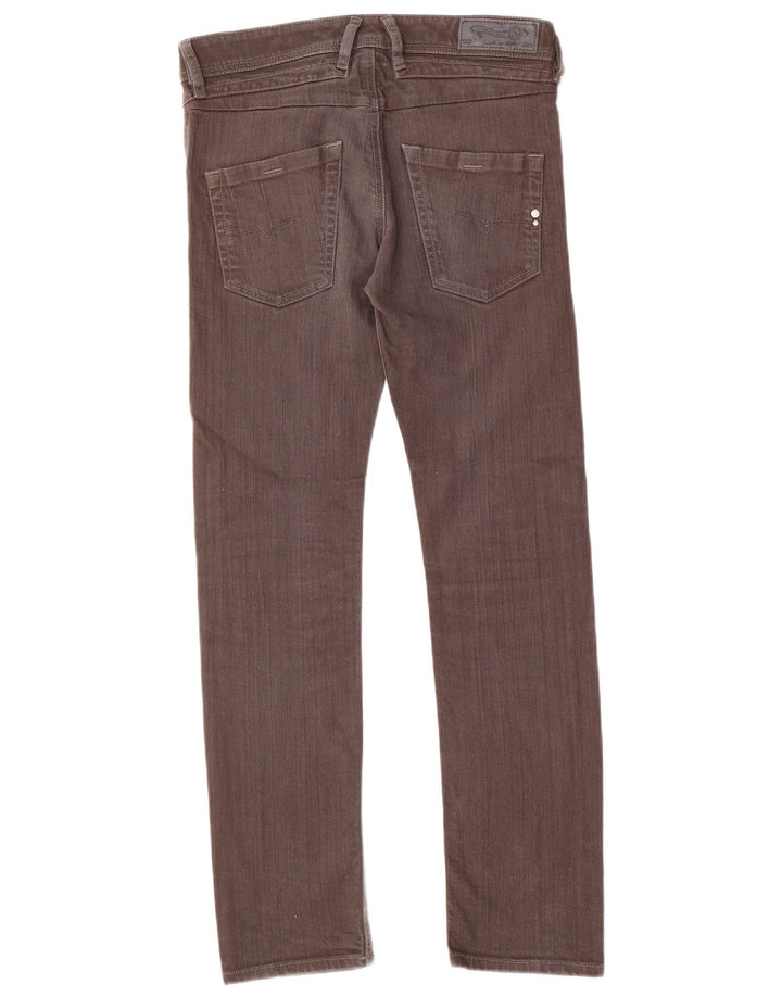 Diesel Dame Slim Jeans W28 L29 Grå Bomuld