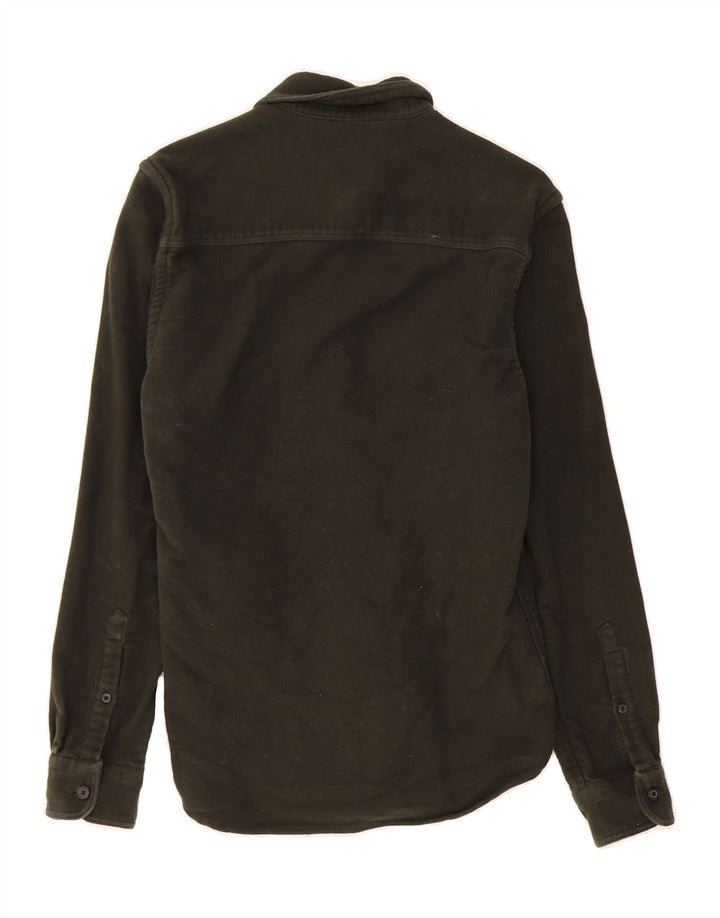 REISS Mens Regular Fit Flannel Shirt Small Green Cotton Vintage Reiss and Second-Hand Reiss from Messina Hembry 