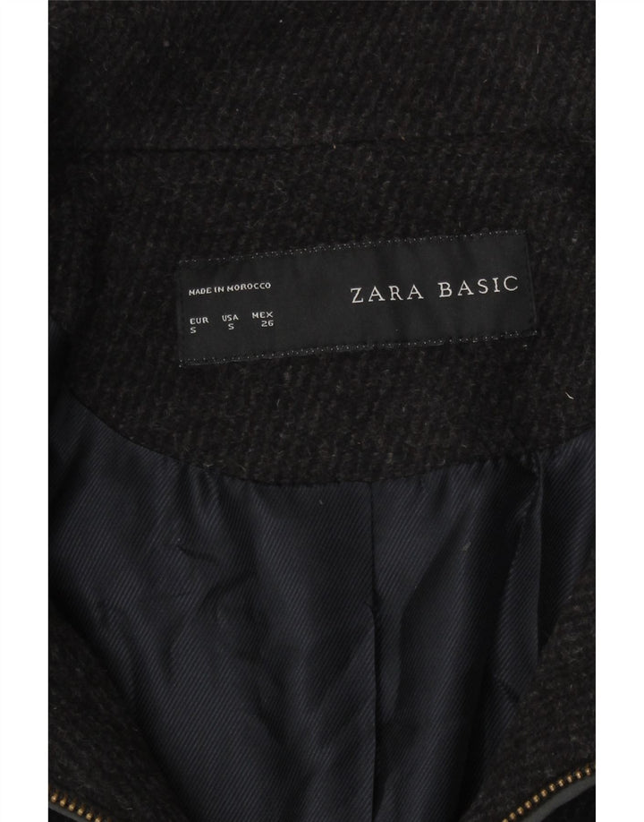 Zara Dame Overfrakke UK 10 Lille Grå