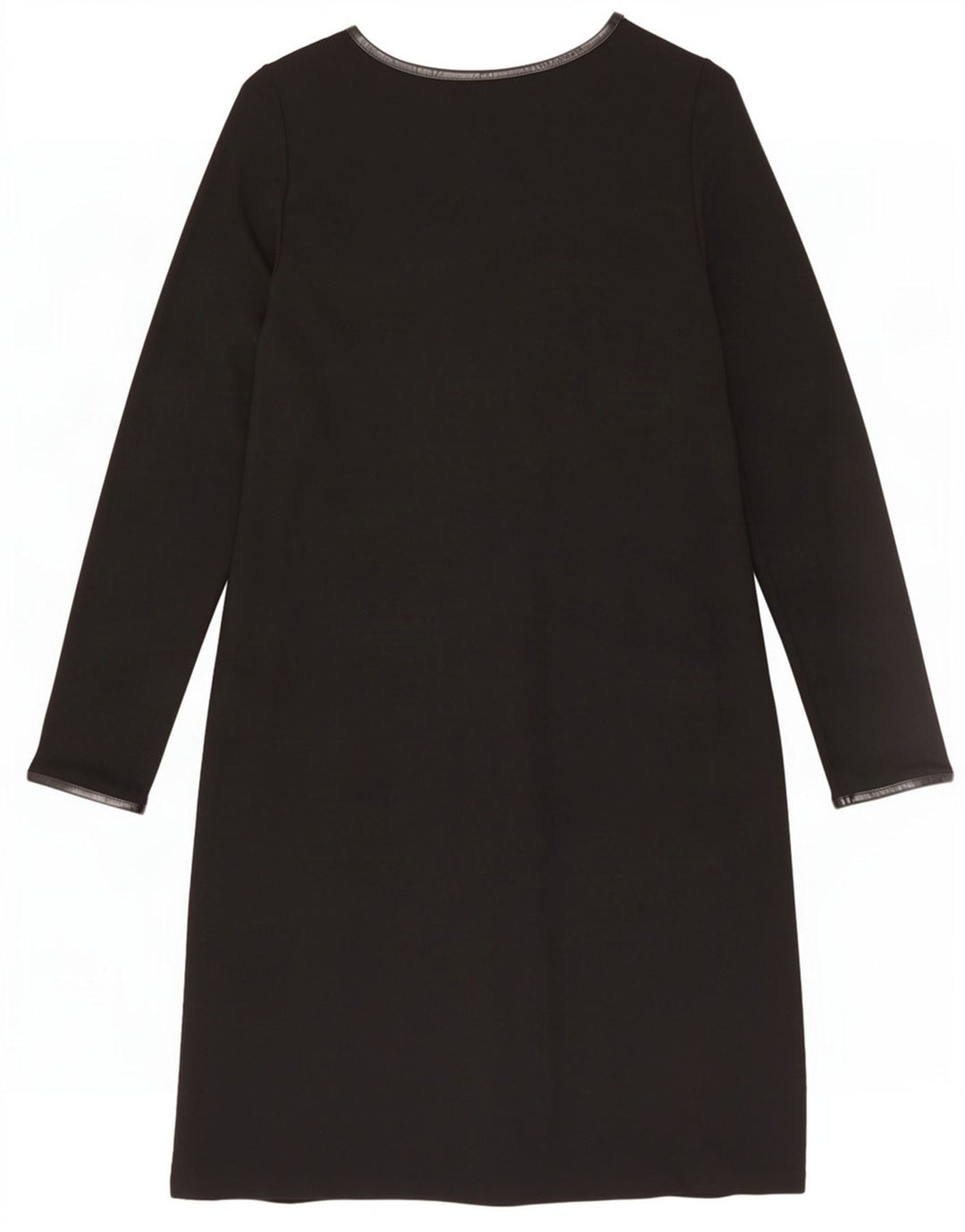Marks & Spencer Dame Langærmet Shift Dress UK 16 Large Black