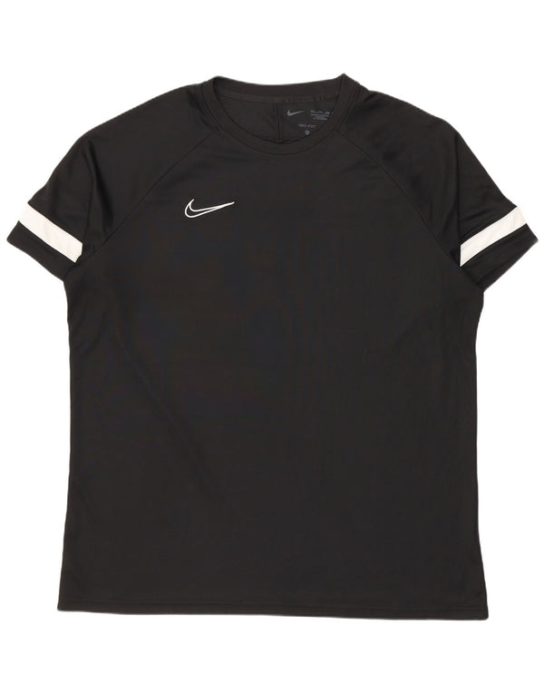Nike Herre Dri Fit T-Shirt Top 2XL Sort Colourblock