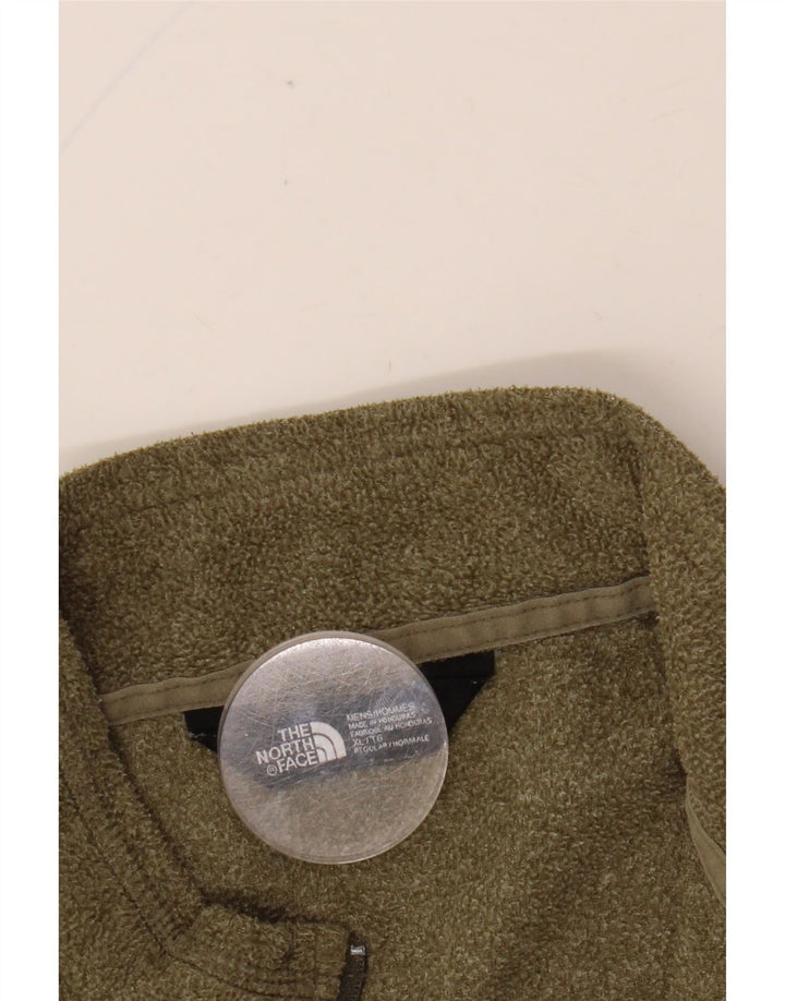 THE NORTH FACE Fleecetrøje til mænd med lynlås XL Khaki