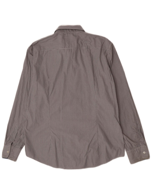 Hugo Boss Herre Slim Fit skjorte XL Gråstribet bomuld