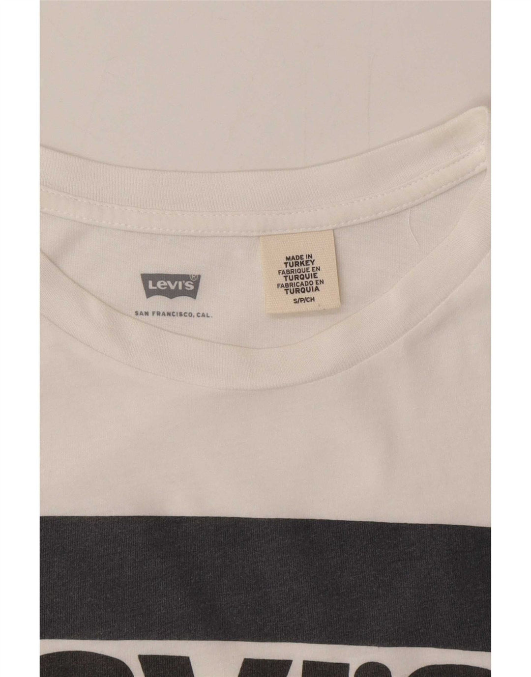 Levi's Herre grafisk T-shirt top lille hvid