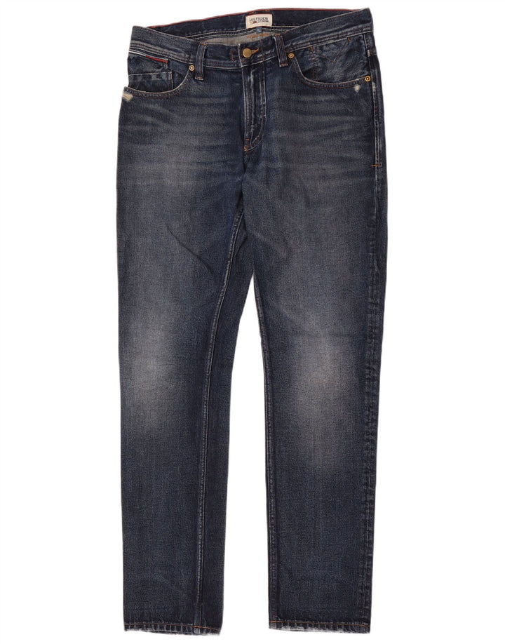 Tommy Hilfiger Herre Slim Jeans W33 L34 Blå