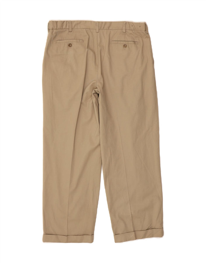 IZOD Mens Pegged Casual Trousers W38 L30 Beige Polyester Vintage Izod and Second-Hand Izod from Messina Hembry 