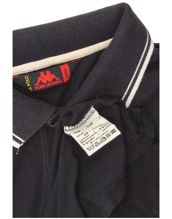 Kappa herre poloshirt Stor marineblå bomuld