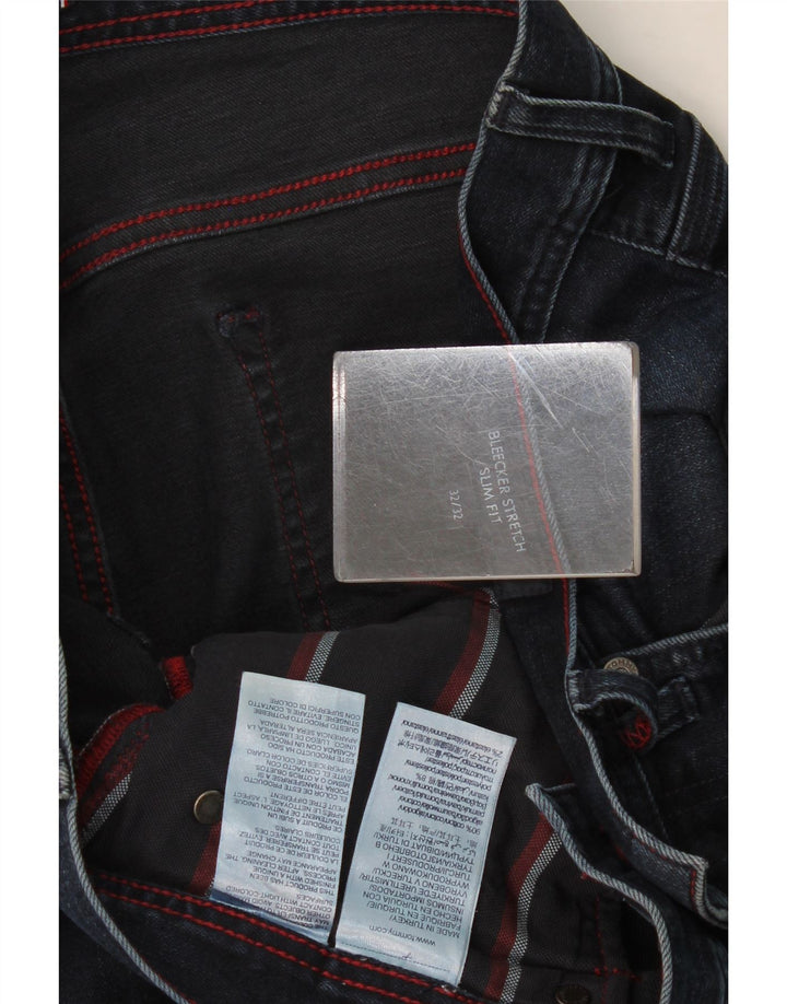 Tommy Hilfiger Herre Bleecker Slim Jeans W32 L32 Marineblå Bomuld