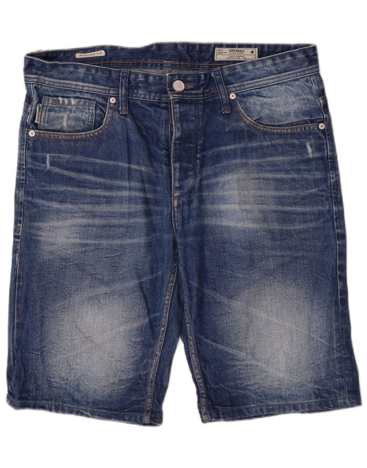 Jack & Jones Herre Regular Fit denimshorts Large W34 Blue Cotton
