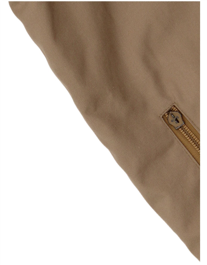 VINTAGE Bomberjakke til kvinder UK 14 Large Beige