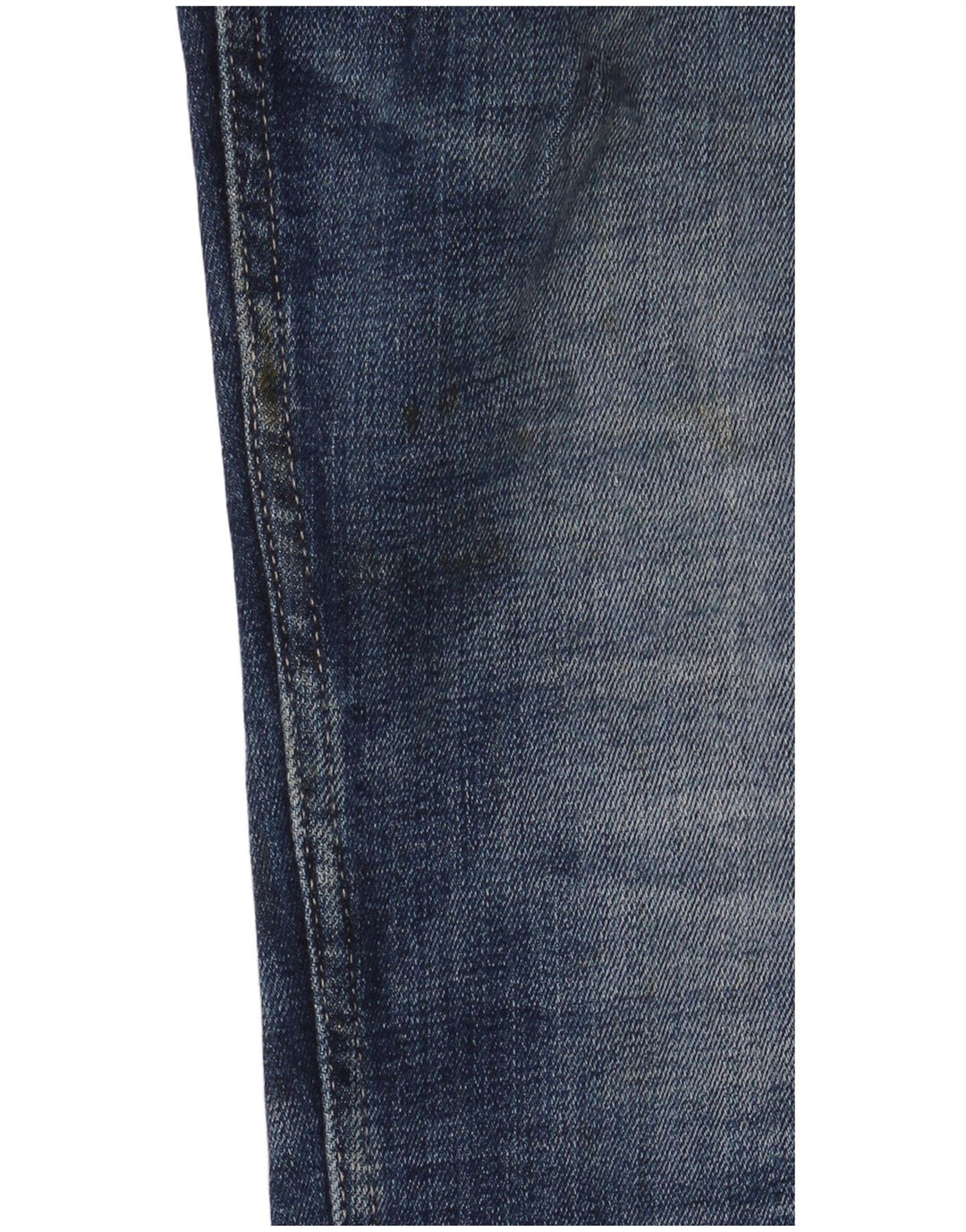 Replay Womens Crop Distressed Slim Jeans W30 L26 Blue