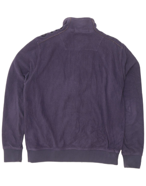 North Sails Herre grafisk fleecejakke UK 42 XL Navy Blue Polyester