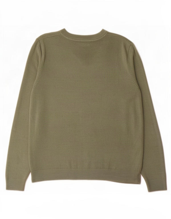 Marks & Spencer Herre V-hals sweater Medium Grøn Akryl