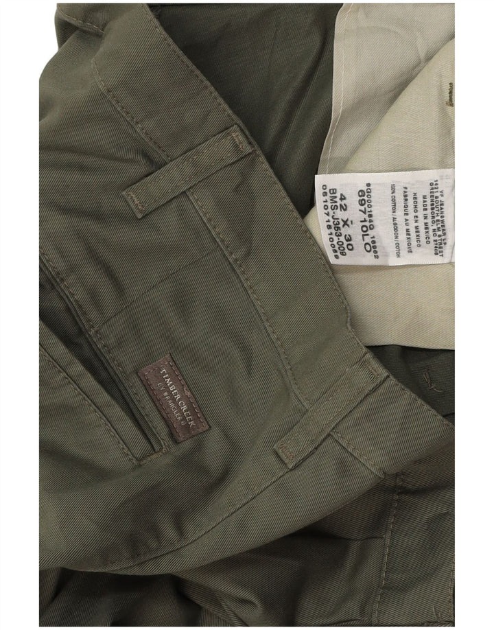 WRANGLER Herre Timber Creek Pegged Chino Bukser W42 L30 Khaki Bomuld