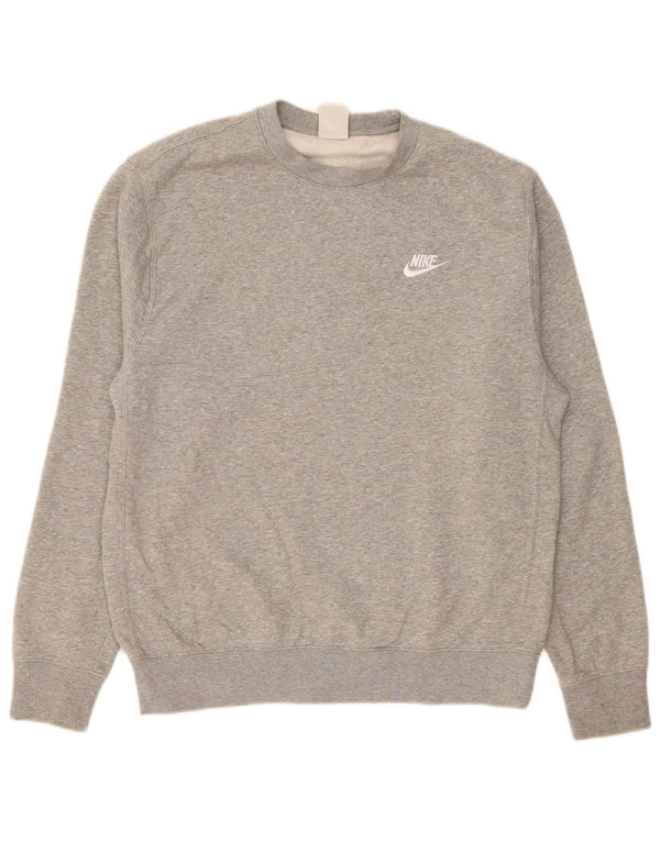 Nike Herre sweatshirt Jumper Medium Grey Bomuld