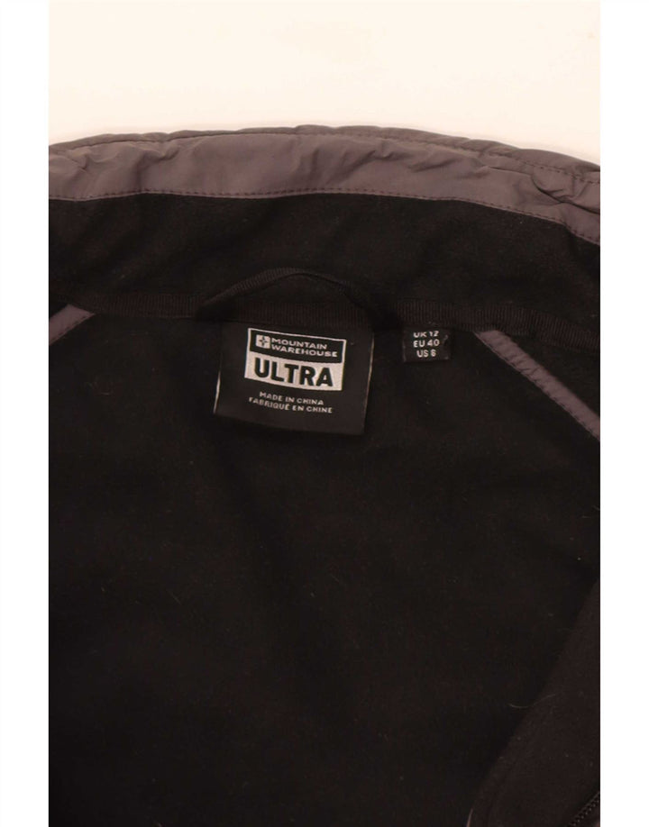 Mountain Warehouse Dame Fleecejakke UK 12 Medium Sort Colourblock