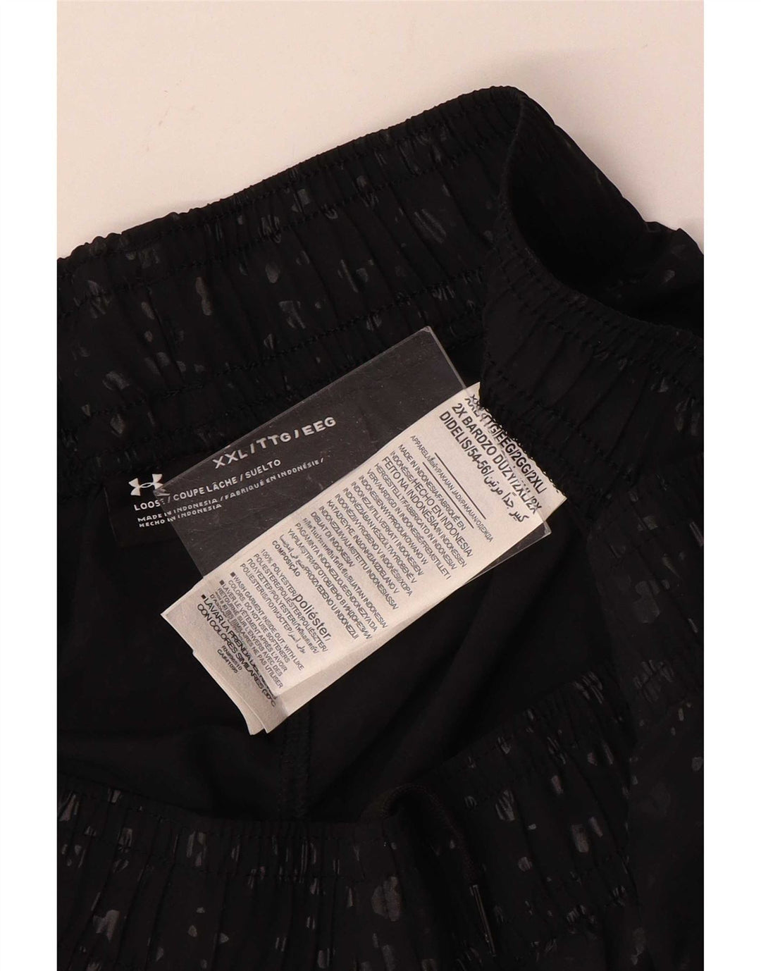 Under Armour Herre grafiske sportsshorts 2XL sort plettet polyester