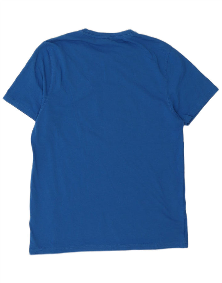 Mountain Warehouse Herre grafisk T-shirt top mellemblå bomuld