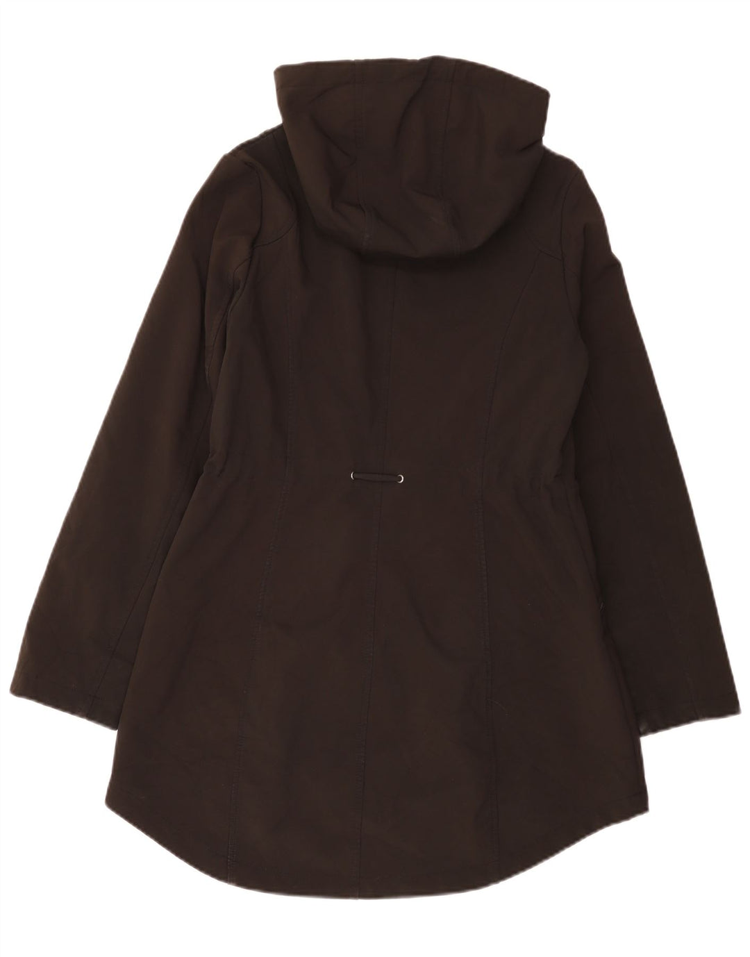 French Connection Dame Hooded Windbreaker Coat UK 10 Small Black