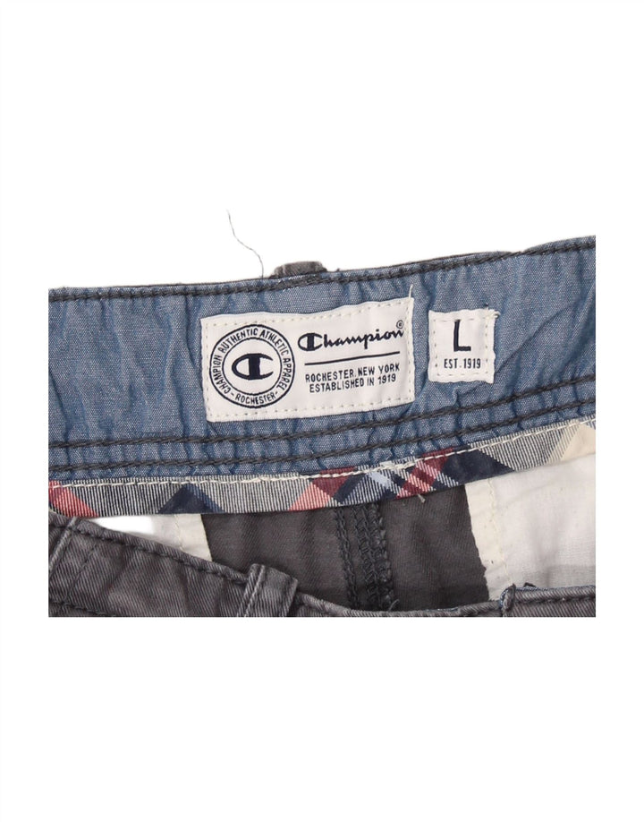 CHAMPION Mens Cargo Shorts Large W34  Grey