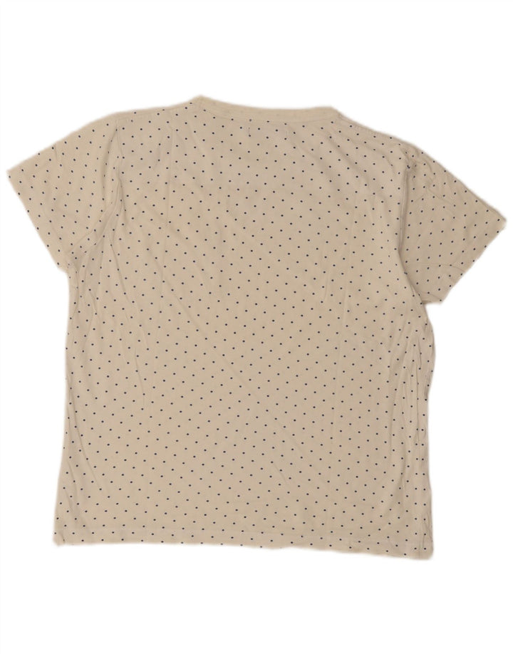 French Connection Herre T-Shirt Top Medium Off White Plettet