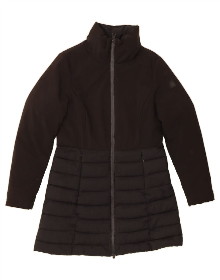 CHAMPION Womens Padded Coat UK 10 Small Black Polyester Vintage Champion and Second-Hand Champion from Messina Hembry 