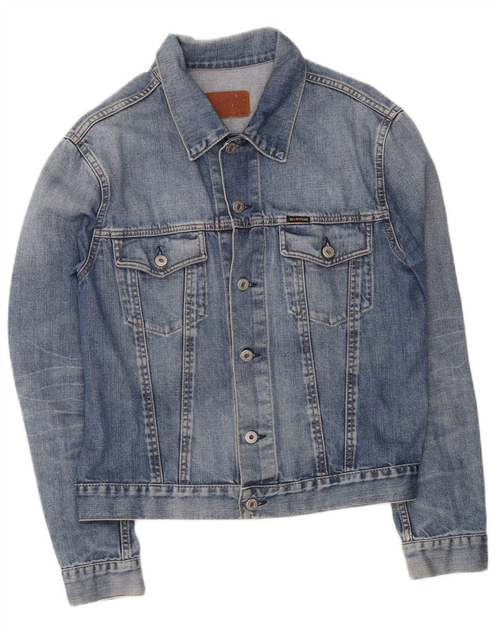 Nike Dame denimjakke UK 14 Medium Blue Bomuld