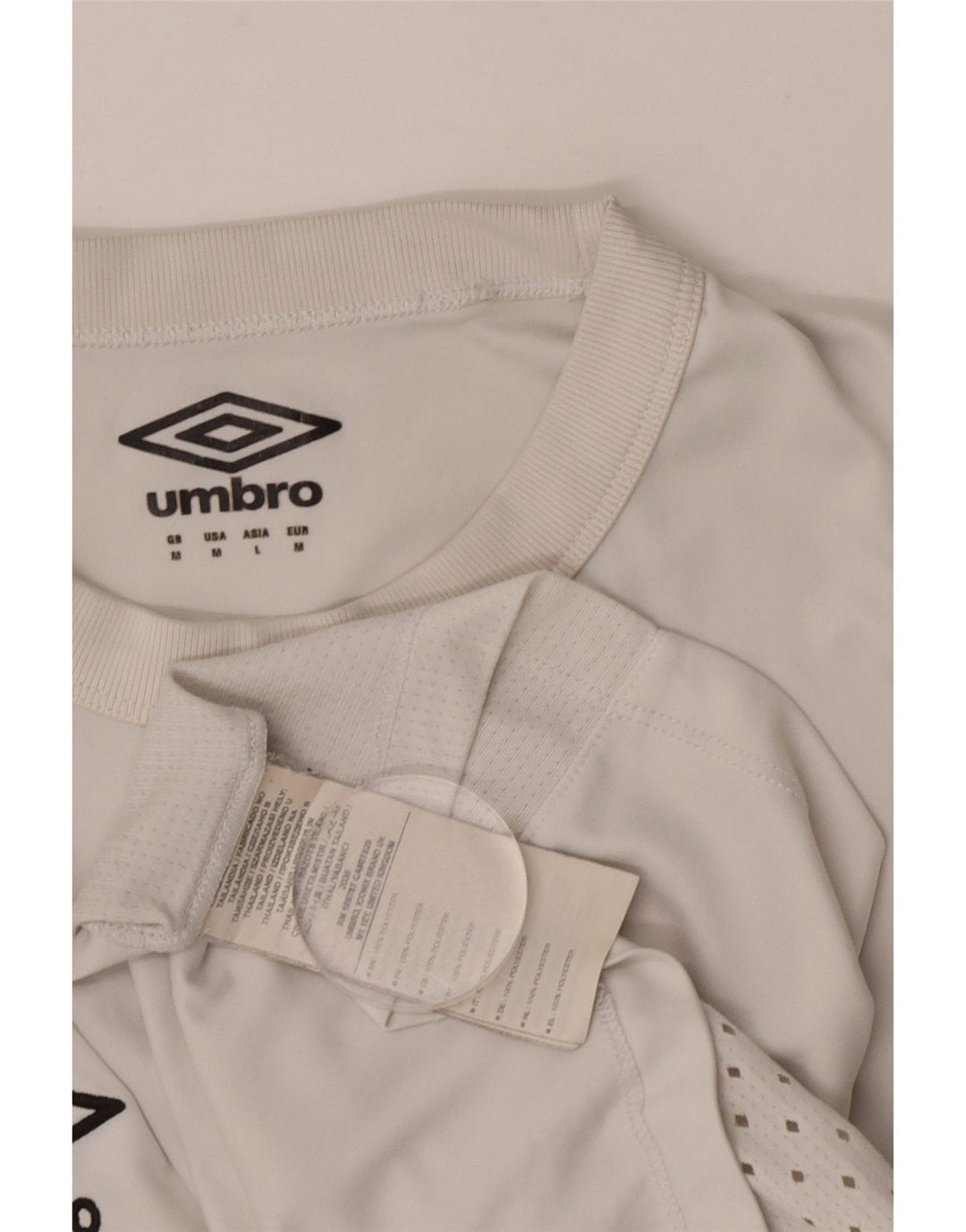 Umbro Herre Brisbane Roar FC Grafisk T-Shirt Top Medium Hvid Polyester