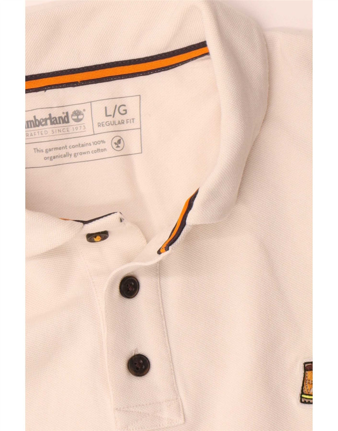 Timberland Herre Regular Fit Polo Shirt Stor hvid bomuld