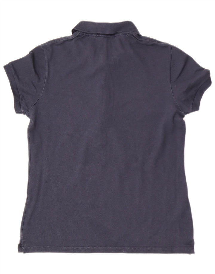 Lacoste Dame Polo Shirt Størrelse 40 Medium Navy Blue Bomuld
