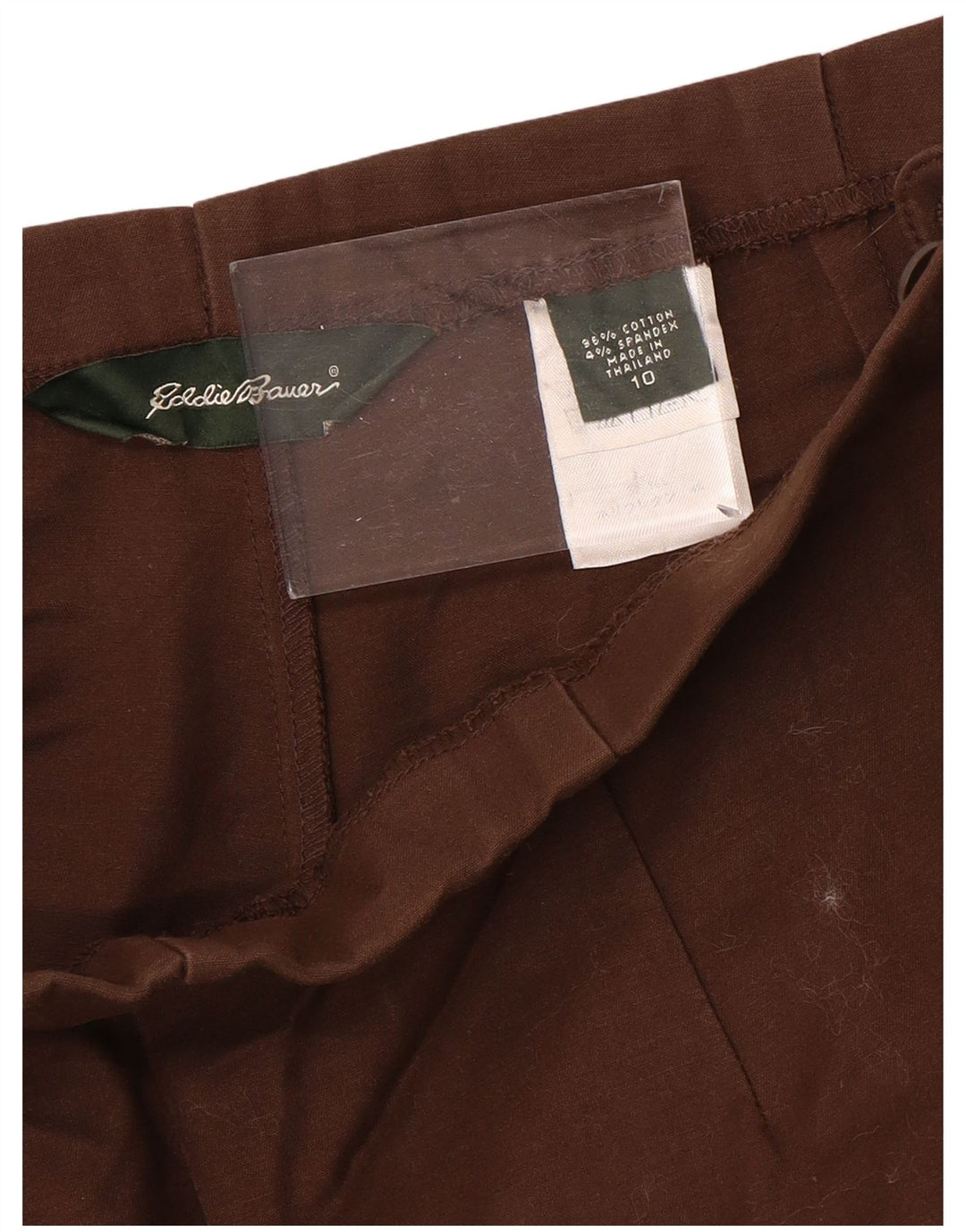 EDDIE BAUER Lige Capribukser til kvinder US 10 Large W34 L22 Brun